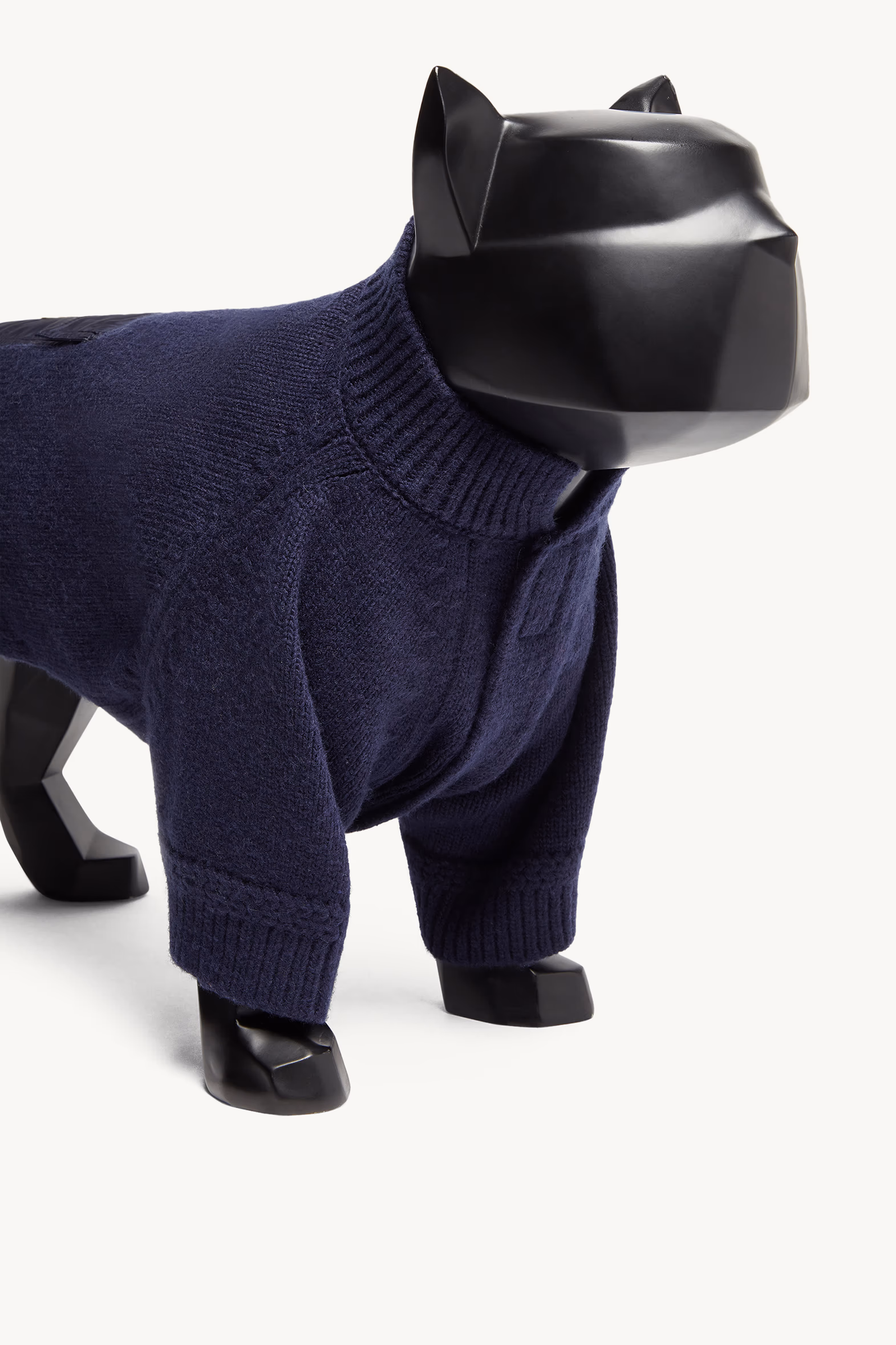 Wool Dog Sweater Gender Neutral Dark Blue Moncler 4